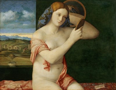 彼女のトイレで若い女性 作： Giovanni Bellini